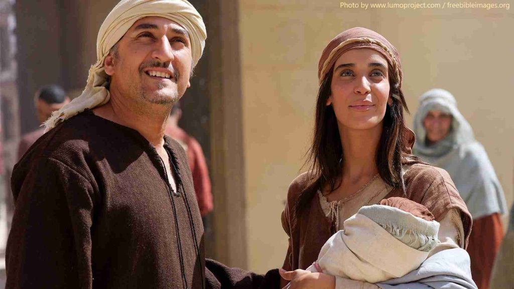 Mary & Joseph in the temple